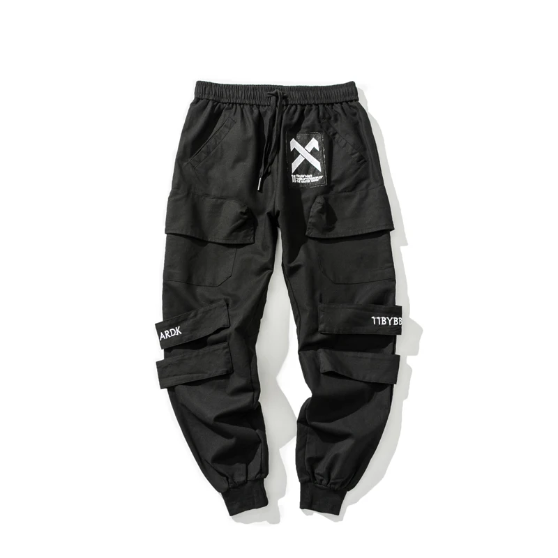 Overalls men's tide brand straight foot spring loose nine points sports and leisure Korean version of the trend pants
