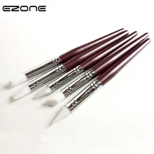 EZONE 5 шт., Силиконовые кисти, кисть для рисования акварелью, масляная краска, разные размеры, форма, гуашь, акриловый рисунок, школьные принадлежности