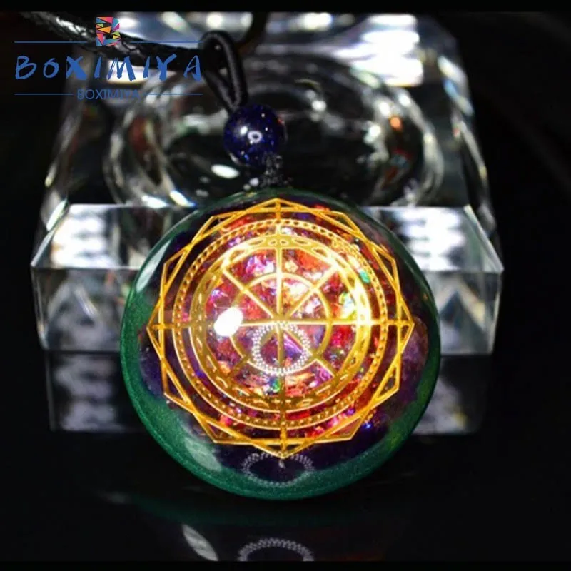 

Life Spirit Customization Aura Orgonite Energy Pendant Necklace Birthday Necklace Amulet For Men And Women Jewelry Gift Wicca