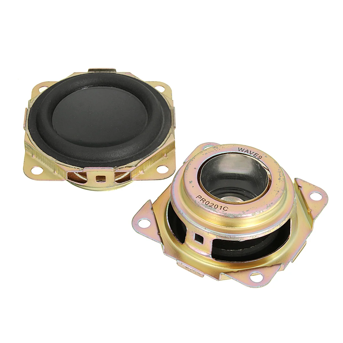 

LEORY 2PCS 61mm x 61mm Loudspeaker Auxiliary Bass Speaker low frequency Passive Radiator DIY Accessories