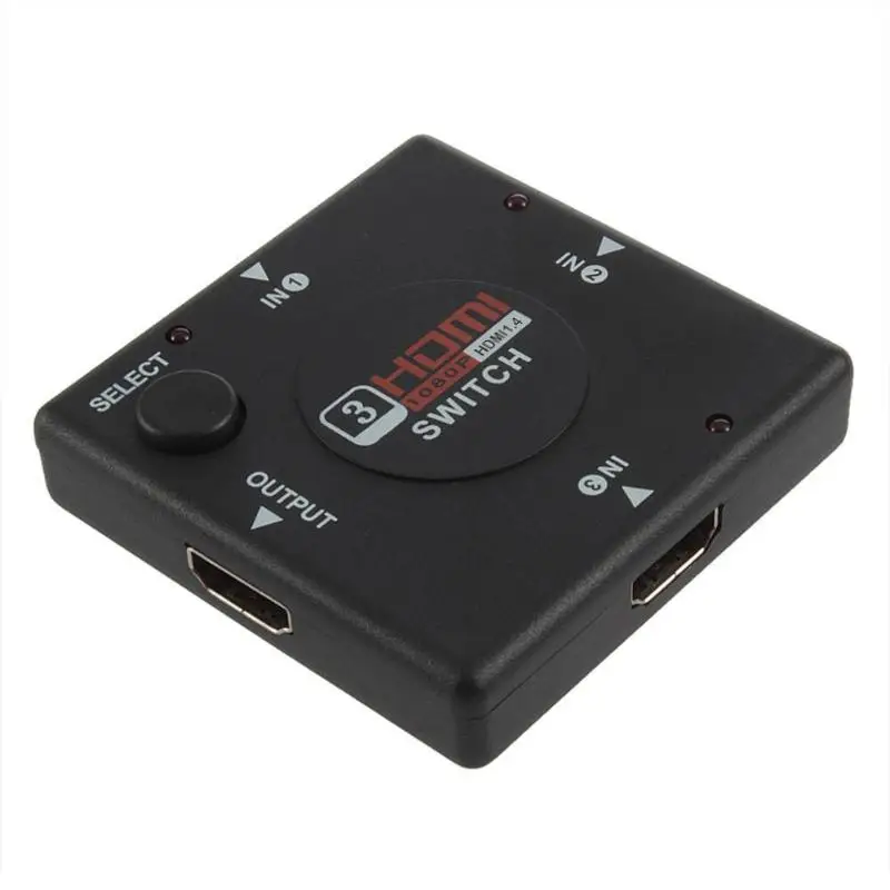 

HDMI 3 Input 1 Output Switch Hub Switcher Splitter Box Port for HDTV 1080p