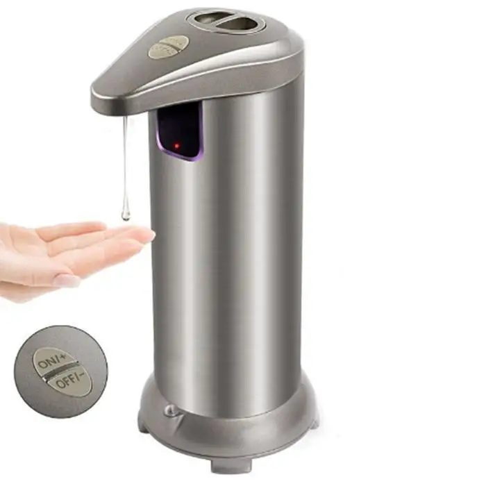 Automatic Stainless Steel Sensor Dispenser Shampoo Box Soap Unisex Household Kitchen Bathroom not included Batteries | Обустройство