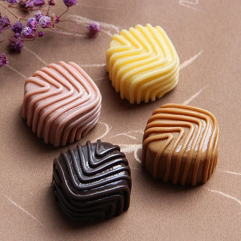 4pc Artificial Big Chocolates Suger Sweet Candy Fake Food Ornament Craft Decor Home Wedding Decoration DIY Accessory