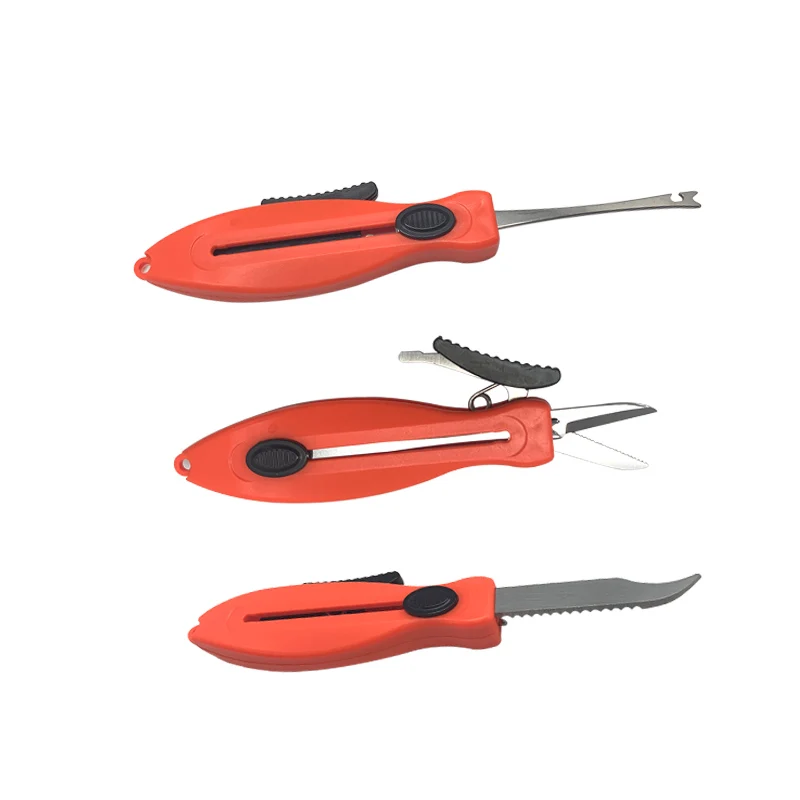 

Stainless Steel Fishing Plier Scissor Line Cutter Clipper Nipper Hook Quick Knot Tool Kit Fishing Line Fly Tying Tool TackleGear