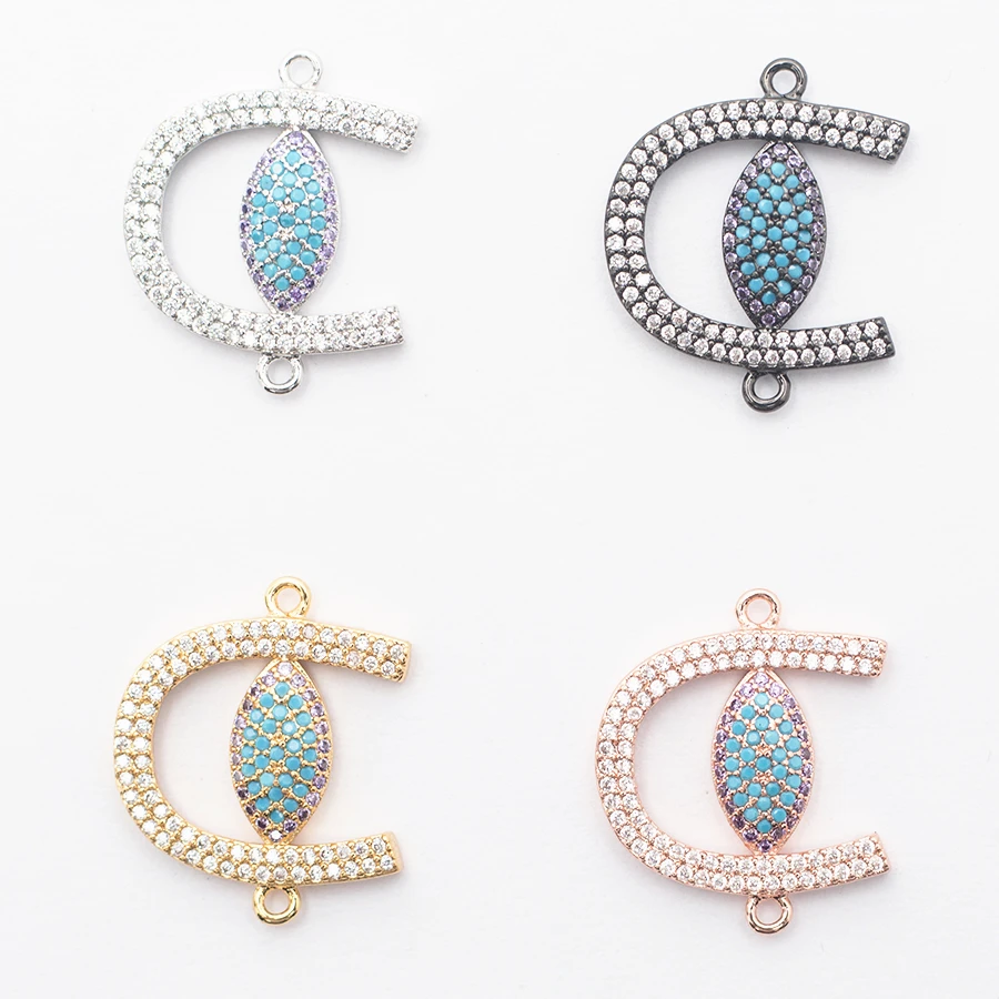 

Sexy Mom DIY Jewelry Making Accessories Connectors For Jewelry Making For Bracelet Eyes Rose Horseshoe
