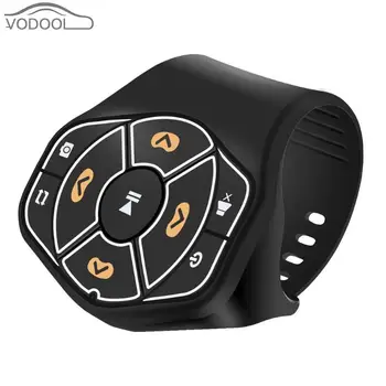 

Universal Wireless Car Steering Wheel Button Remote Control Bluetooth 4.0 Hands-free Multimedia Player Button for IOS Android
