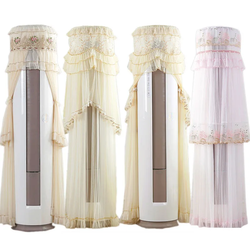 LDAJMW Vertical Air Conditioning Dustproof Lace Decorative Cover 2018 New Dust Multi-function Storage Bag | Дом и сад