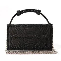 Новый Для женщин бумажник моды крокодил шаблон кожаные кошельки одно плечо сумка через плечо клатч цепи кошелек дамы сумки
