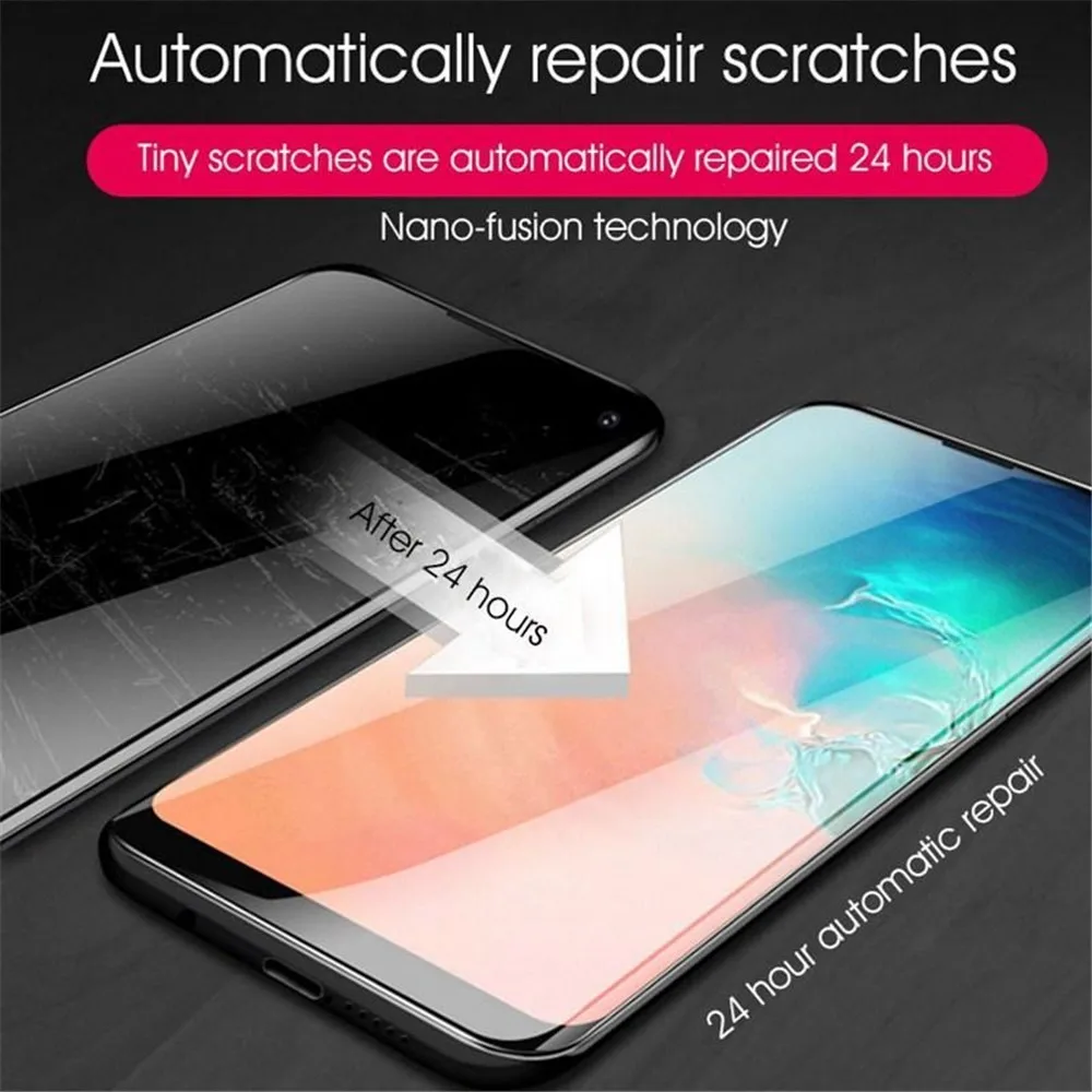 Защитная пленка 9D для Samsung Galaxy мягкая Гидрогелевая A 10 20 30 40 50 60 70 80 90 2019|Защитные