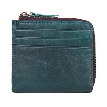 

Fashion Genuine Leather Men's Short Card Holder Multifunction Business Male Small Clutch Wallet Casual Brief Coin Purse For Man