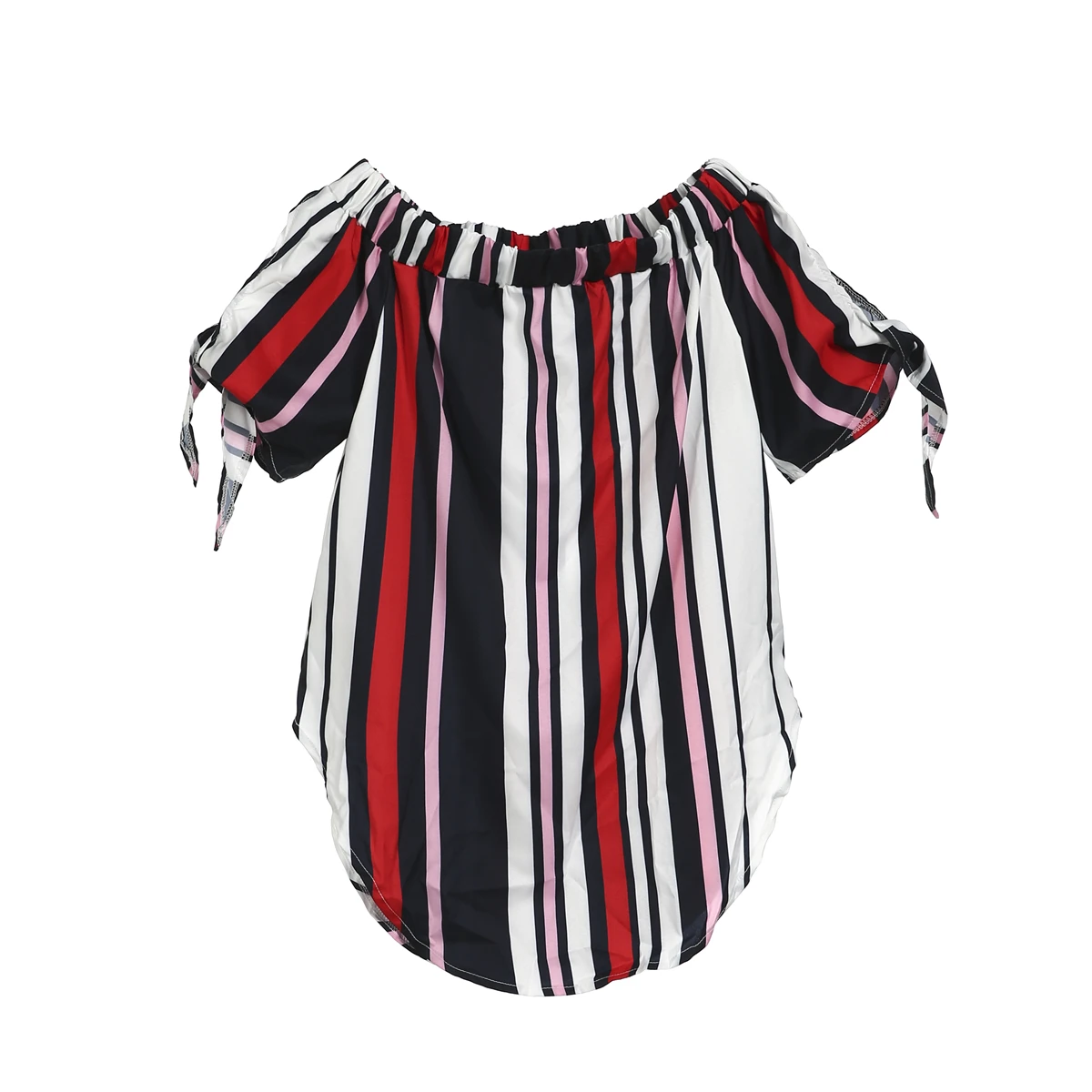 Summer Womens Floral Off Shoulder Long Sleeve Floral Blouse Ladies