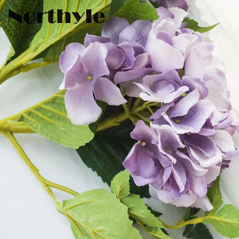 Hydrangea fake silk wedding Artificial flowers high quality balls for Home party decorations