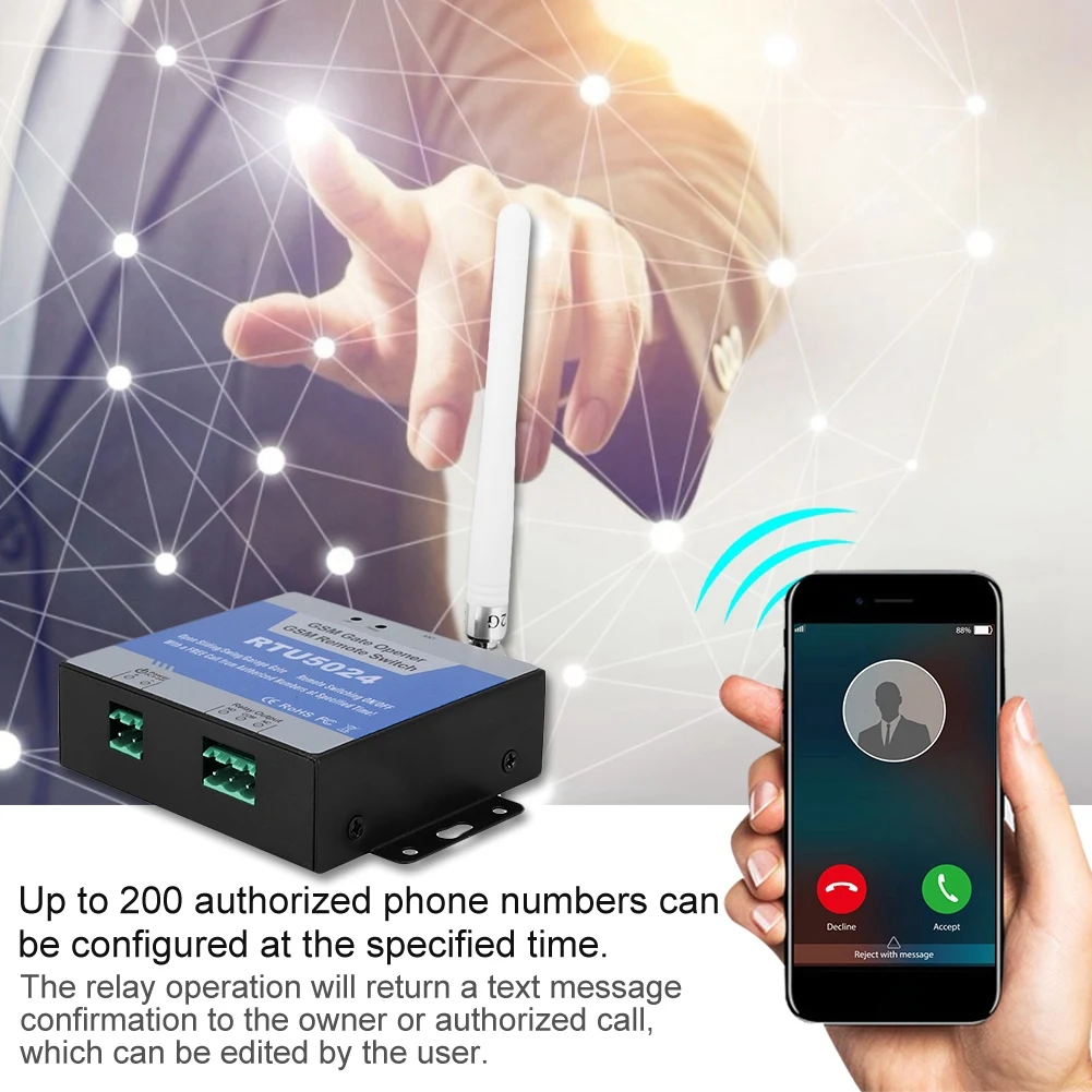 RTU5024 GSM мобильный телефон доступ Радио пульт дистанционного управления Переключатель SMS дверной контроль на продажу