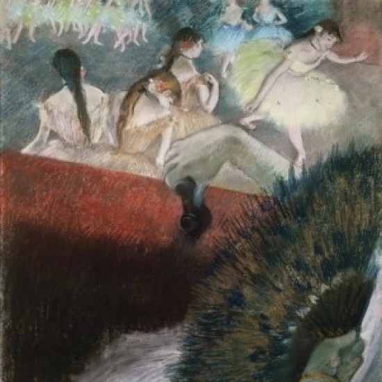 В театре Эдгар Дега (1834-1917/French) постер печать (24x36) | Дом и сад