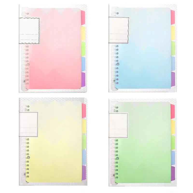 

A5 / B5 Coil Notebook Planner Plastic Removable Loose Leaf Note Book