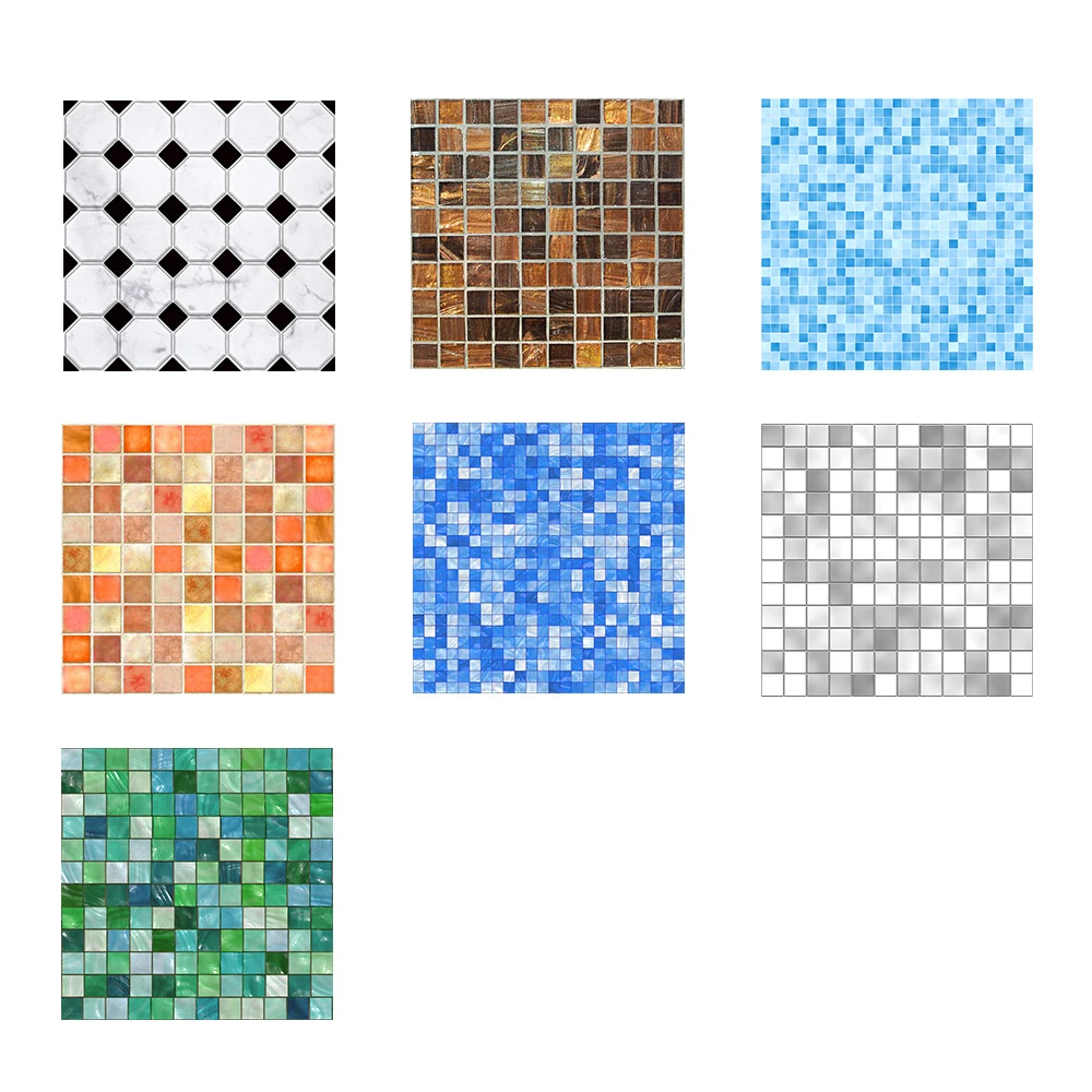 

20*20cm Imitation Marble Furniture PVC Waterproof Self Adhesive Wallpaper Kitchen Bathroom Mosaic Tile Sticker Wall Art