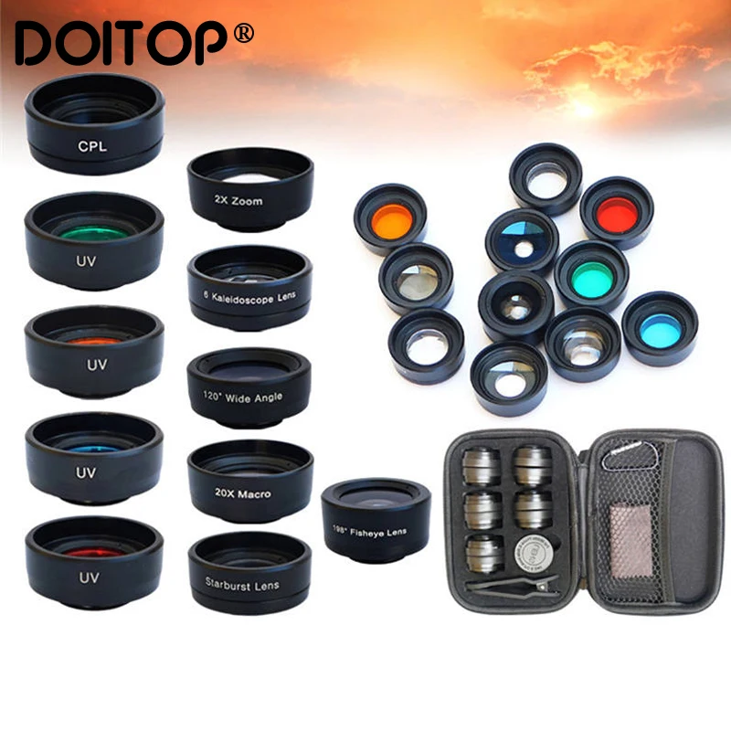 Doitop 11 في 1 زاوية واسعة عدسة عين سمكة دقيقة عدة كاميرا الهاتف المحمول عين السمكة العدسات مع كليب ل فون سامسونج جميع الهاتف المحمول Doitop 11 في 1 زاوية واسعة عدسة عين سمكة دقيقة عدة كاميرا الهاتف المحمول عين السمكة العدسات مع كليب ل فون سامسونج جميع الهاتف المحمول