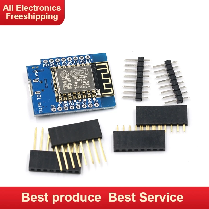 

D1 mini - Mini NodeMcu 4M bytes Lua WIFI Internet of Things development board based ESP8266 by WeMos