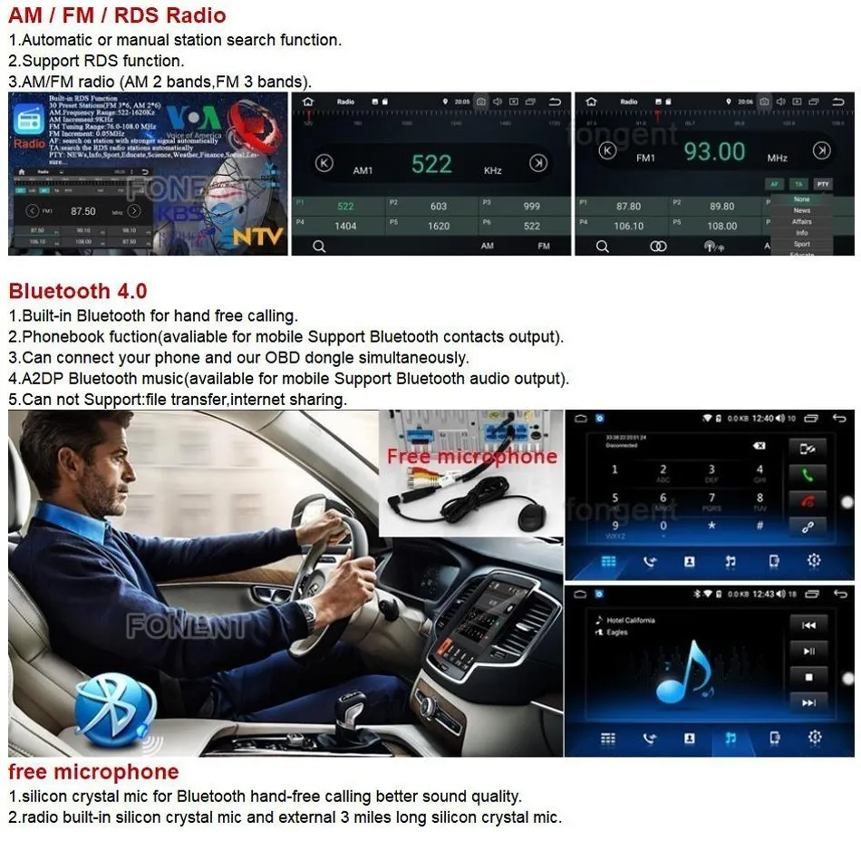Best Android 9.0 Stereo Unit for Mercedes Benz Car C CLS CLC CLK Class W203 W209 W219 MB Auto GPS Navigator Multimedia Radio Player 4