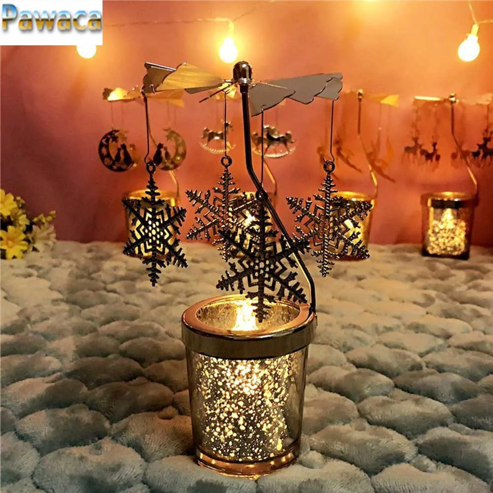 Rotating Candle Holder Candlesticks With Candle Romantic Windmill