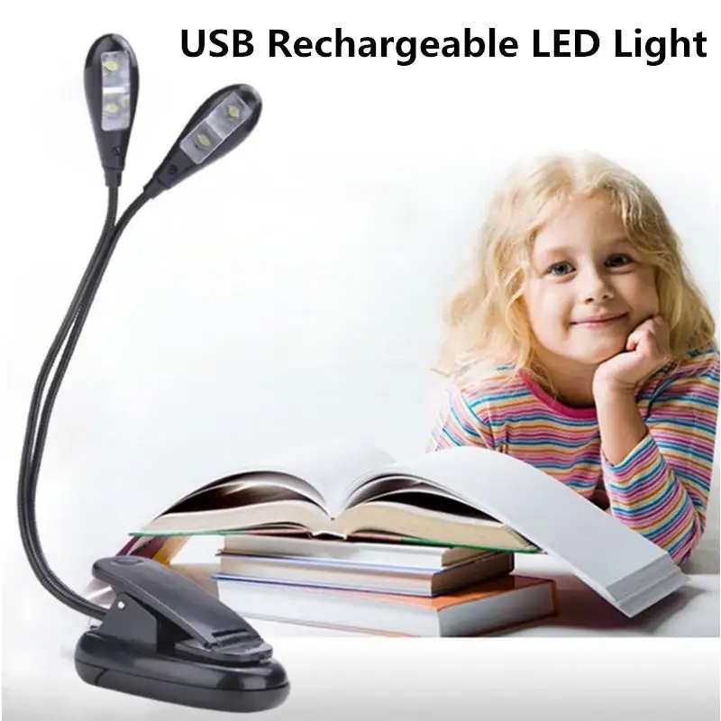 

LED Book Light Mini Clip-On Adjustable Goosenecks LED Lamp Light Book Reading Lamp for Music Book Reader New Year Gifts