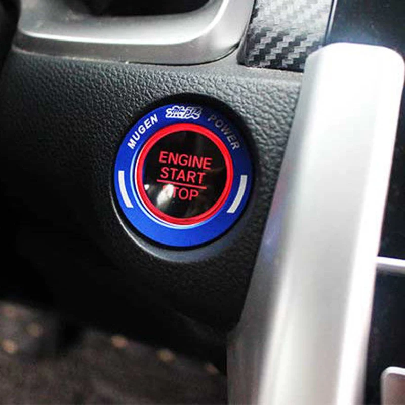 

For Honda Civic 16-18 Car Engine Start Stop Push Button Knob Trimming Key