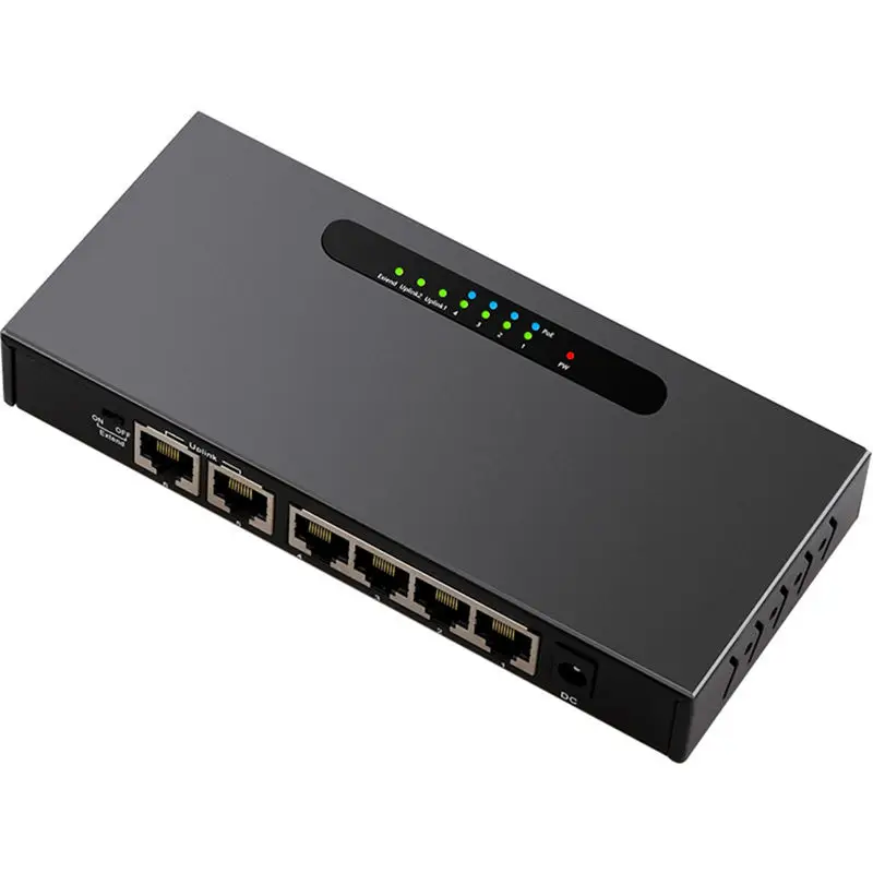 Сетевой коммутатор Diewu 6 портов Ethernet 10/100 Мбит/с 4 порта|Сетевые коммутаторы| |