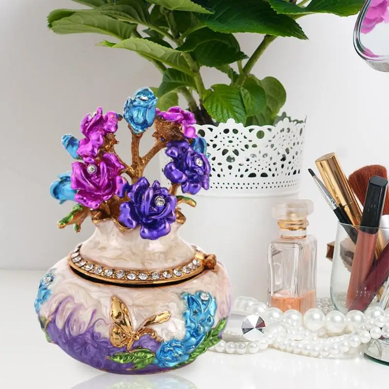 

Refillable Bottles Girl Earrings Plate Jewelry Box Protable Earrings Ring Multi-function Jewelry Storage Box Storage Bottle