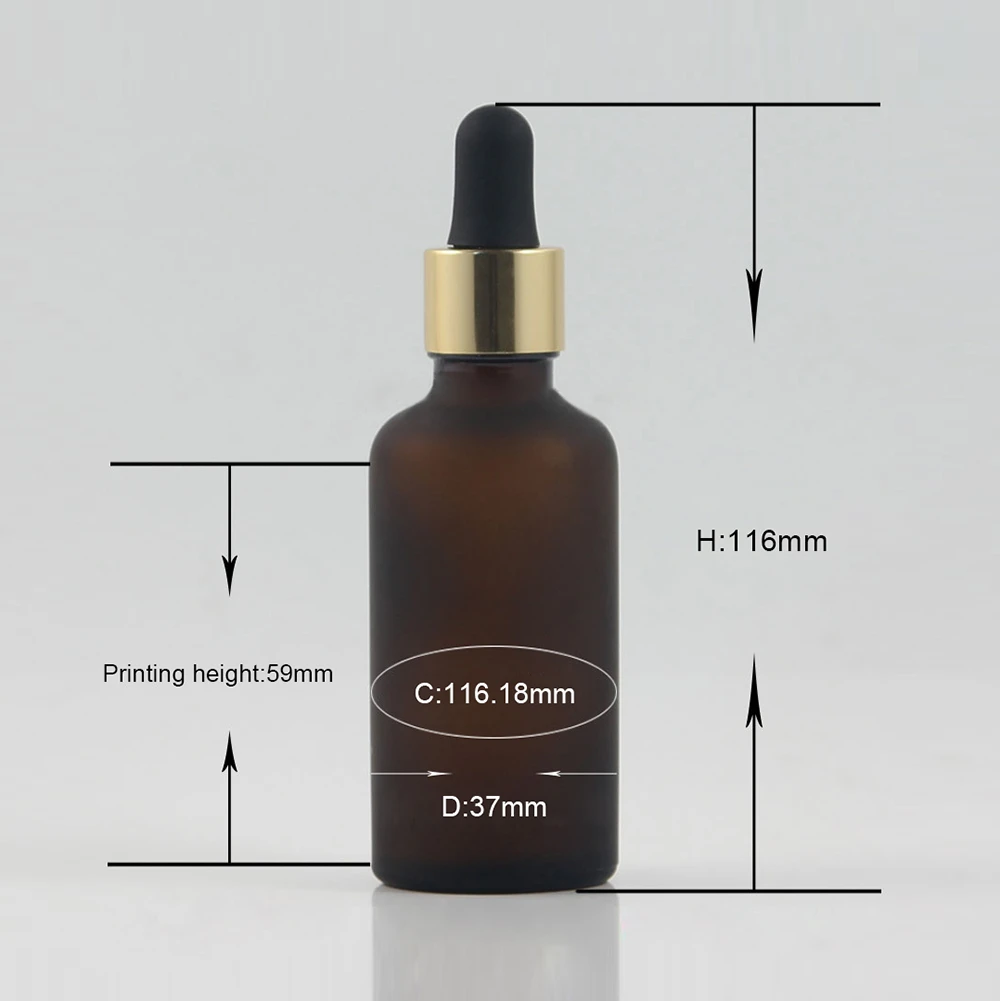 Download Portable 50ml Essential Oil Bottle With Rose Gold Dropper Cap And Black Frosted Rubber For Package Refillable Bottles Aliexpress
