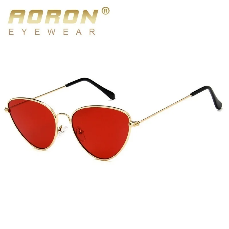 Aoron Ретро стиль кошачий глаз солнцезащитные очки женские модные Lunette De Soleil Femme Gozluk