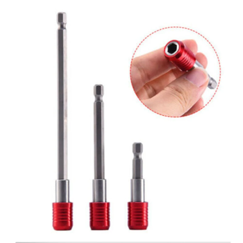 

3pcs/Set Magnetic-Extension Extend Socket 1/4" Hex Power Screwdriver Holders