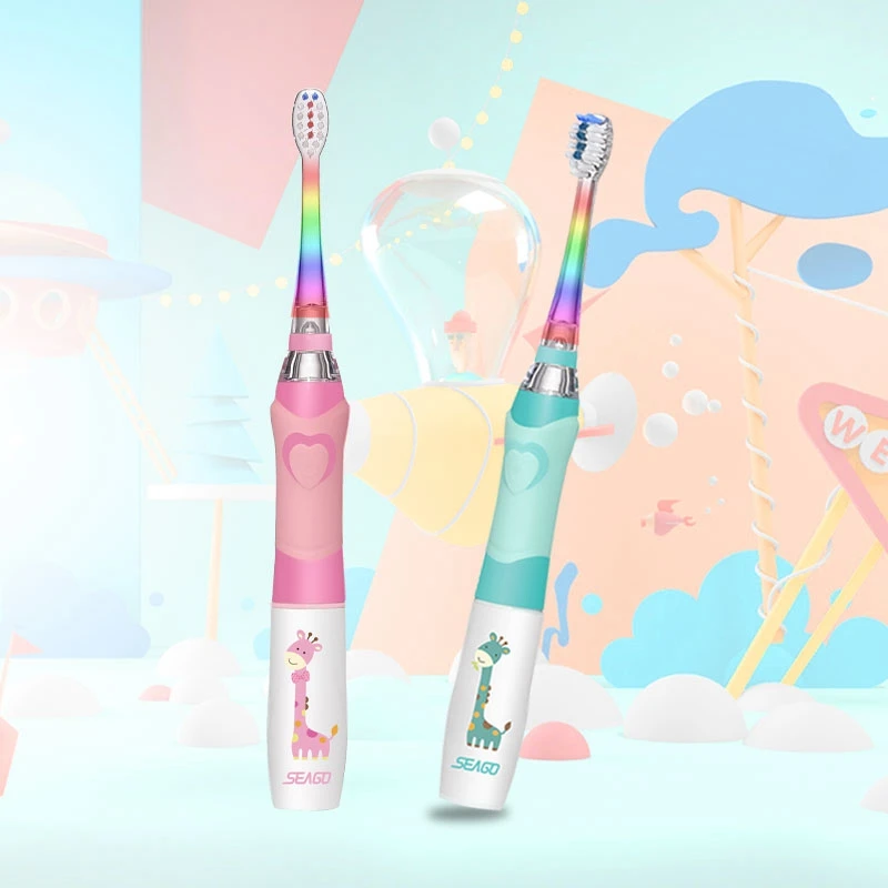 Seago Kids Electric Toothbrush Cartoon With LED Indicator Tooth Brush Electric Teeth Brush For Children Best Gift Boys And Girls Seago Kids Electric Toothbrush Cartoon With LED Indicator Tooth Brush Electric Teeth Brush For Children Best Gift Boys And Girls
