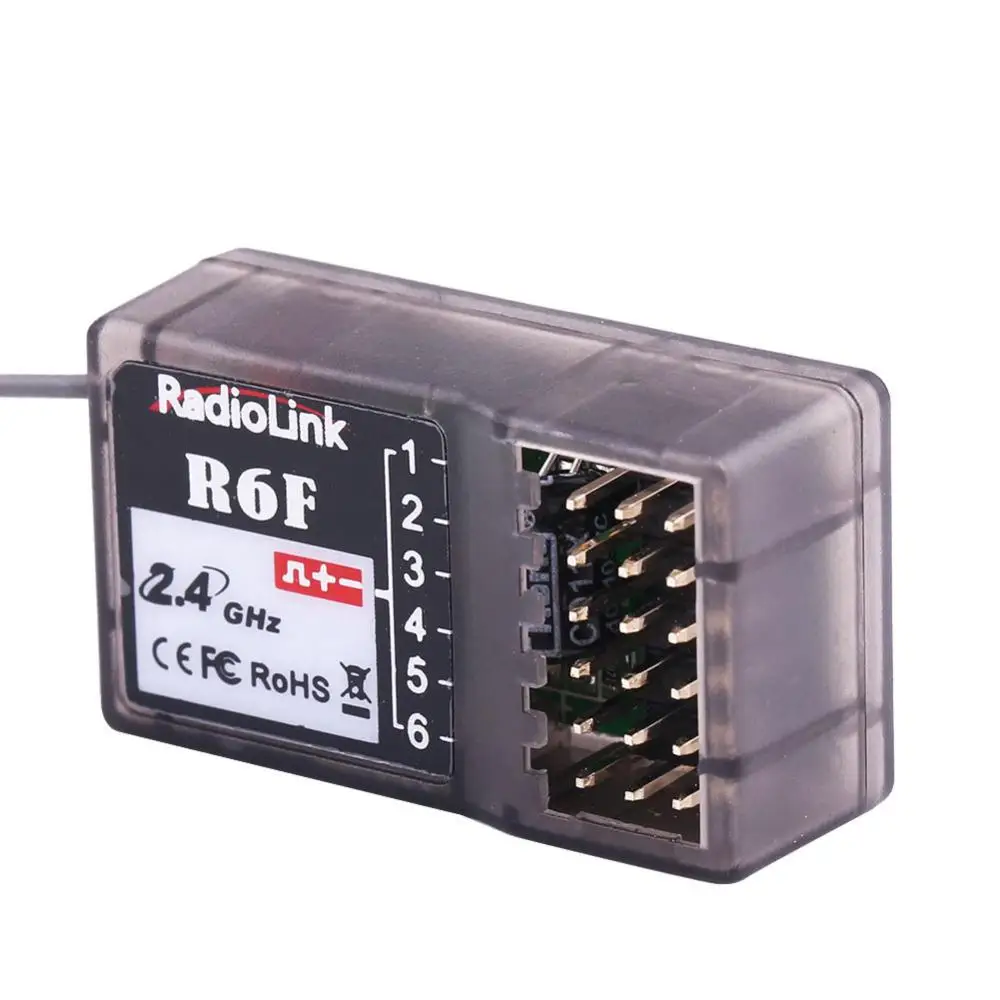 RCtown RadioLink R6F 2,4 ГГц 6CH приемник аксессуар для RC6GS RC4GS RC3S RC4G T8FB передатчик Лидер продаж приемник