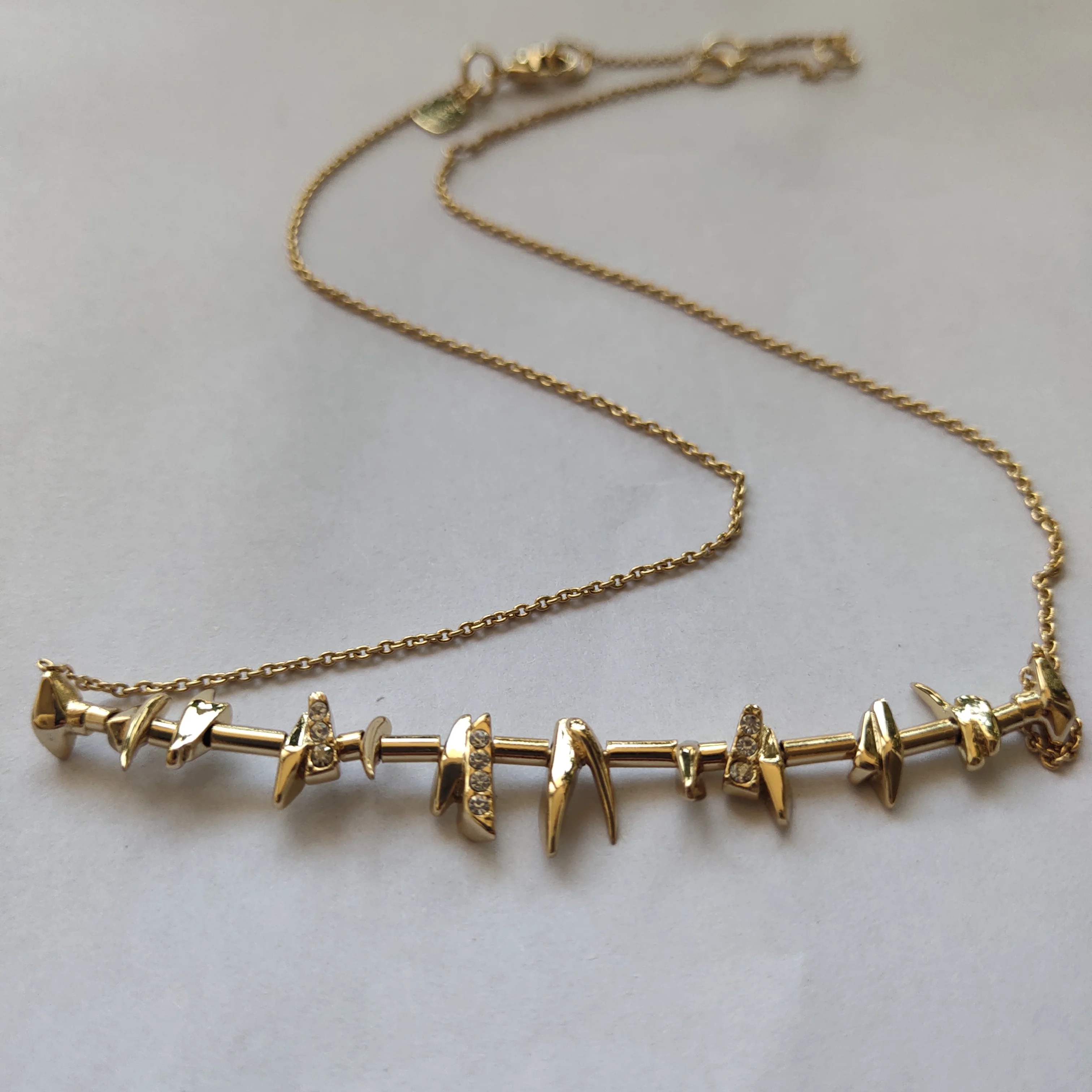 

Free shipping Fashion western style geometric figure stone necklace