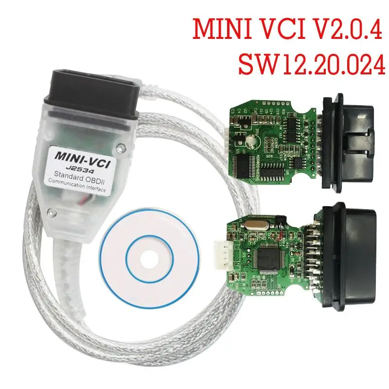 

V2.0.4 MINI VCI Diagnostic Cable Line SW V12.20.024 for Toyota TIS Techstream FTDI FT232RL MINI-VCI Car Repair Diagnostic Tools