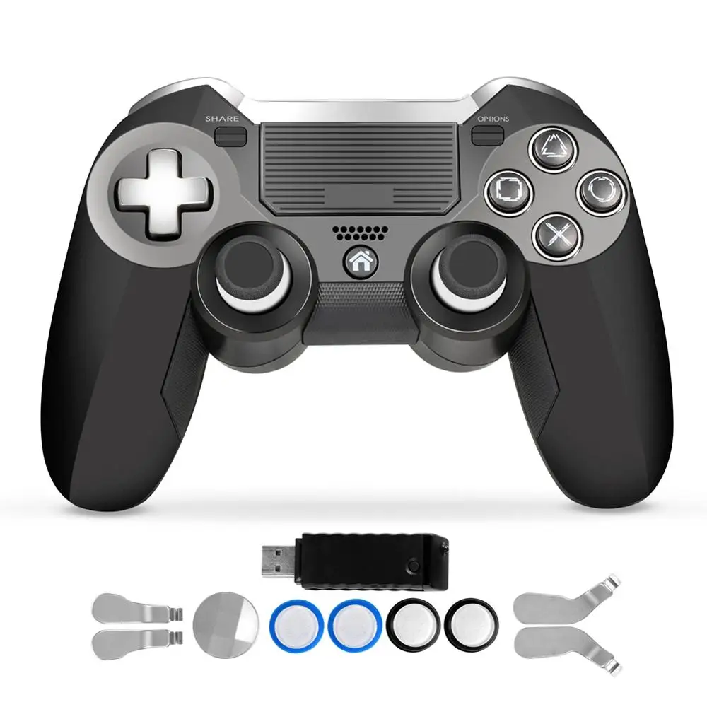 Цена PS4 контроллер, двойная вибрация Elite PS4 2,4G беспроводной игровой контроллер Джойстик для игровой станции 4 игровая видео приставка и PS3