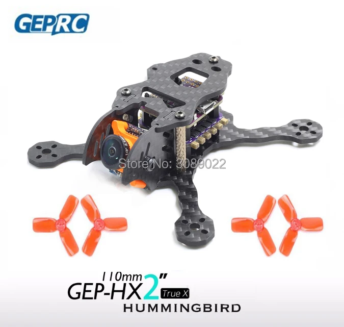 

GEPRC GEP HX2 Hummingbird 110mm Micro FPV Racing X Frame Carbon Fiber Mini FPV Freestyle Frame w/ Runcam Micro Swift 2 camera