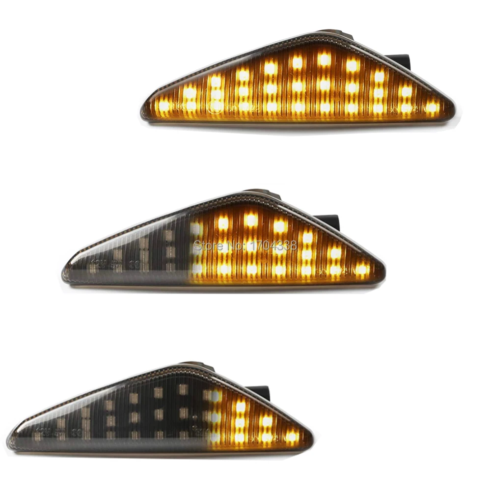 

2x X5 E70 X3 Led Dynamic Side Marker Turn Signal Light Sequential Blinker Light For BMW X6 E71 E72 F25 Amber