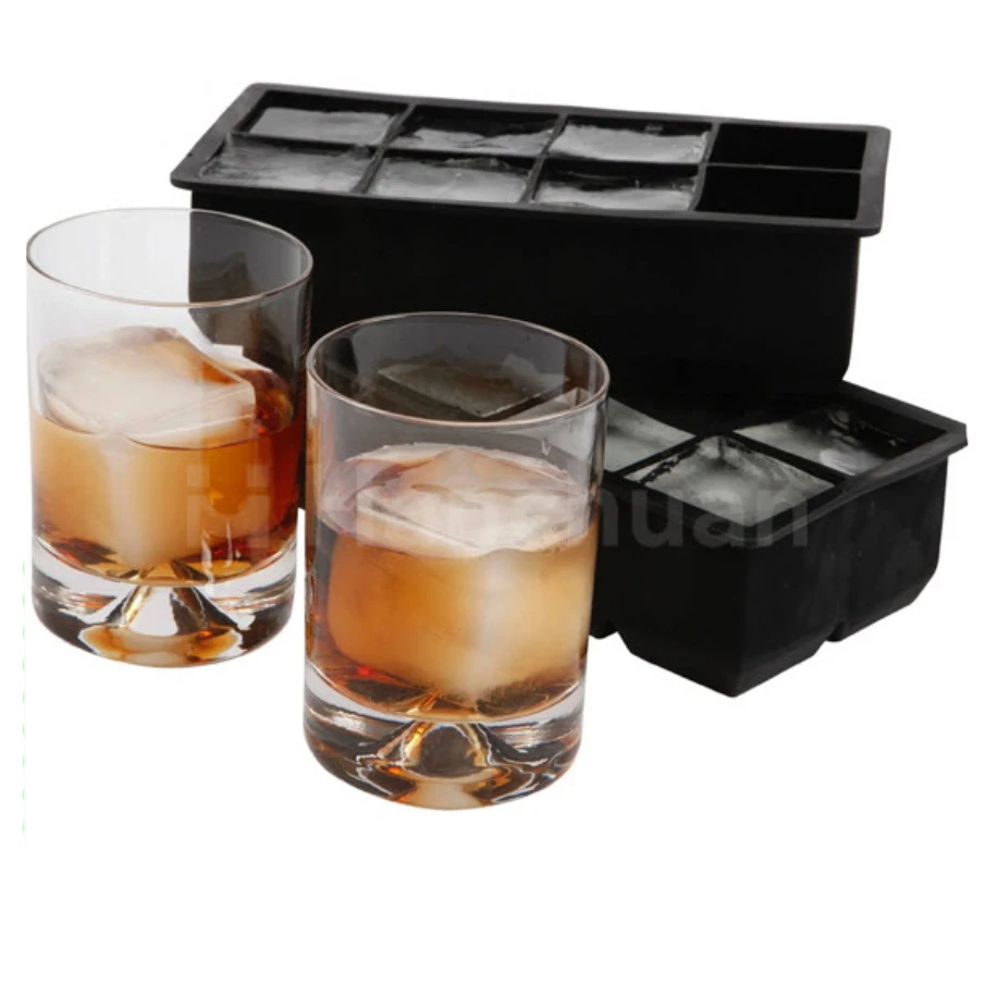 

4/6/8 Cavity Large Silicone Drink Ice Cube Pudding Jelly Soap Mold Mould Tray Tool Big Size Whiskey Ice Ball Maker 3