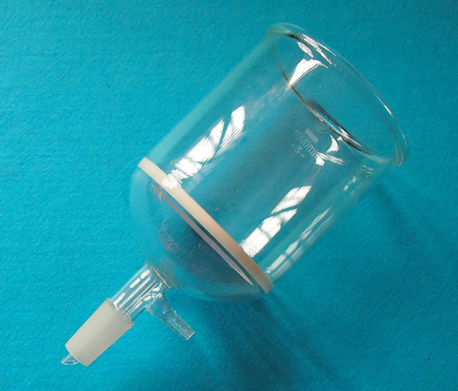 1000ml 24/40 Glass Buchner Funnel 1L 3# Coarse Filter W/10mm Vacuum Adapter