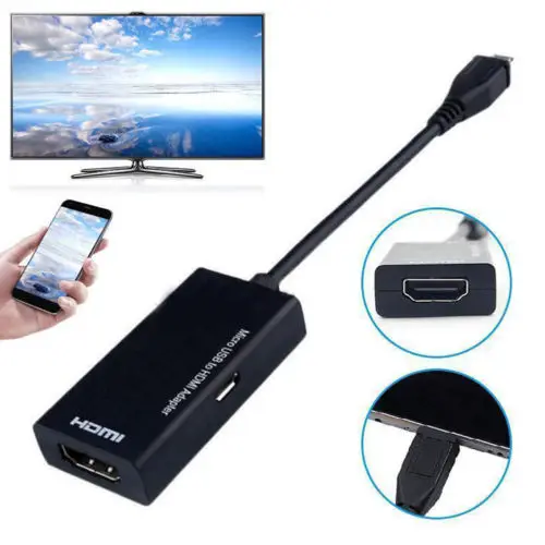 Micro USB к HDMI адаптер HDTV 1080P HDMI Мужской к VGA Женский адаптер кабель 20A01