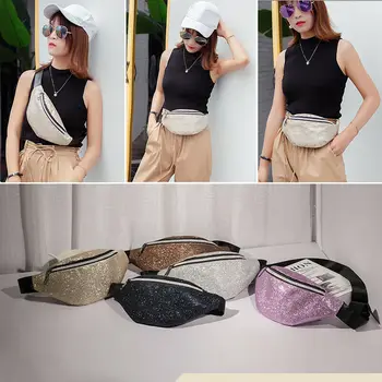 

New Travel Waist Women Girls Waist Pack Belt Bag Zip Hip Bag Small Purse Women Lady Waist