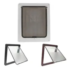 font b Pet b font Dog Cat Door Gate Telescoping Frame Flap Gate Magnetic Closure
