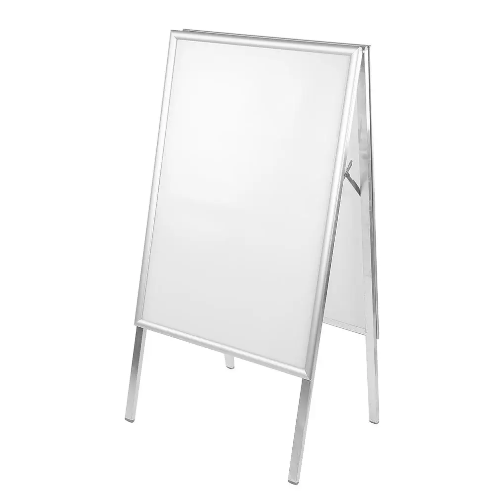 

A1 Aluminum Alloy Snap Frame A-Board Pavement Display Double Sided Poster Outdoor Holder Stand New