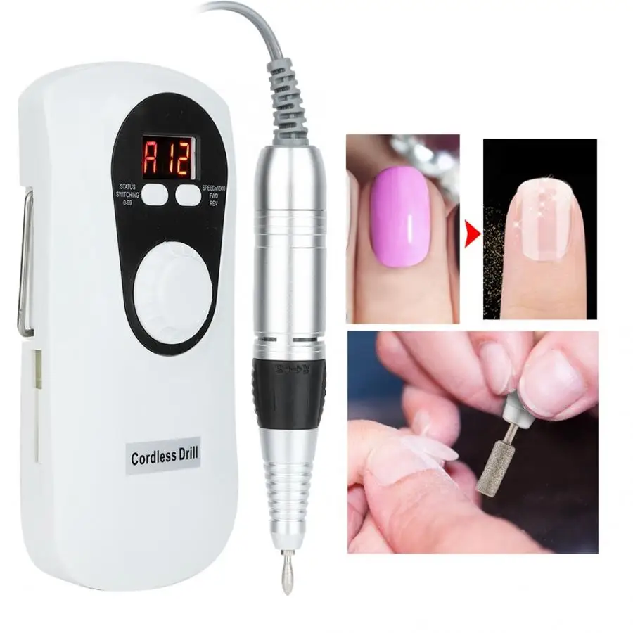

Nail Art 100-240V 30000Rpm Electric Nail Driller Machine Manicure Polishing Grinding Nails Drill Tool Nail Art