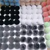 NianFox-abalorios de pompón esponjoso de 6CM/2,4 pulgadas, Pompón, llaveros de piel de conejo auténtico, Keryrings, accesorios de ropa para cortina, bricolaje, 1 ud. ► Foto 1/6