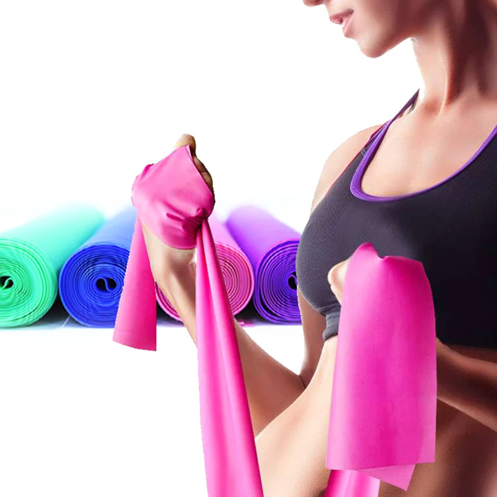 

Yoga Resistance Rubber Bands Indoor Outdoor Fitness Equipment 1500*150*0.35mm Pilates Sport Training Workout Elastic Bands