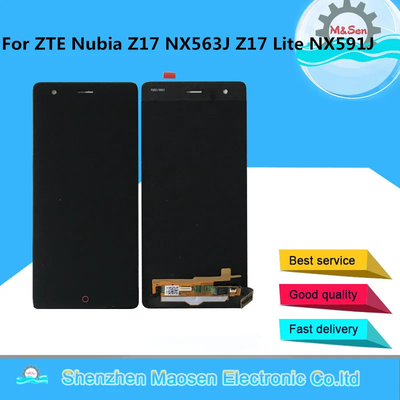 

M&Sen For 5.5" ZTE Nubia Z17 NX563J LCD Display Screen+Touch Panel Digitizer For ZTE Nubia Z17 Lite NX591J Display Replacement