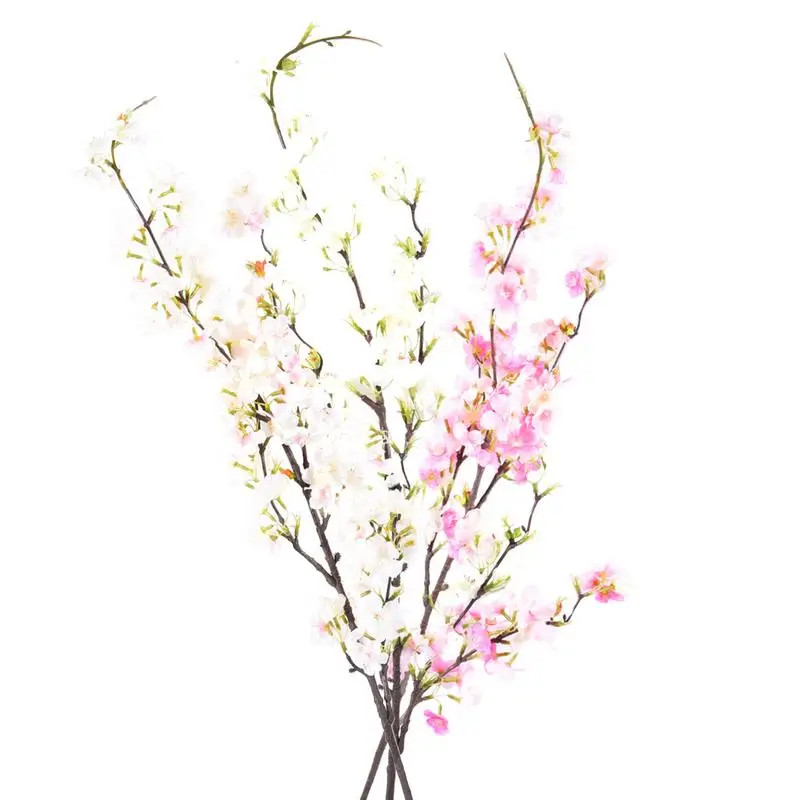 Artificial Flower Cherry Blossom Fake Plastic Cloth Flower Garden Wedding Wall Home Decoration Artificial Flowers High Quality Artificial Flower Cherry Blossom Fake Plastic Cloth Flower Garden Wedding Wall Home Decoration Artificial Flowers High Quality