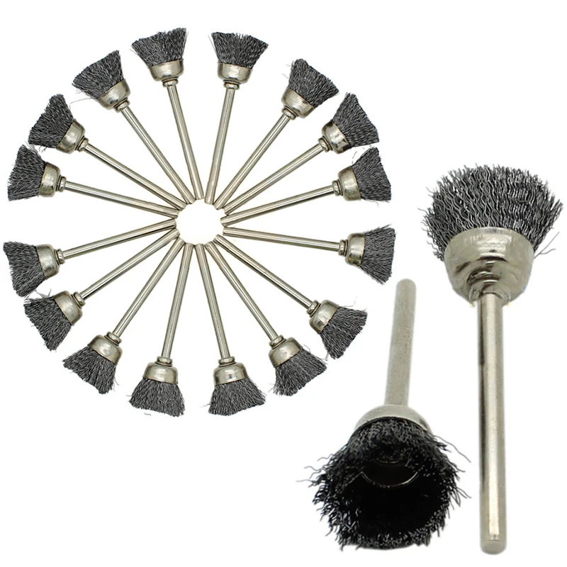 Buy 16pc DWZ Quality Stainless Steel Bristle Shape 1/8